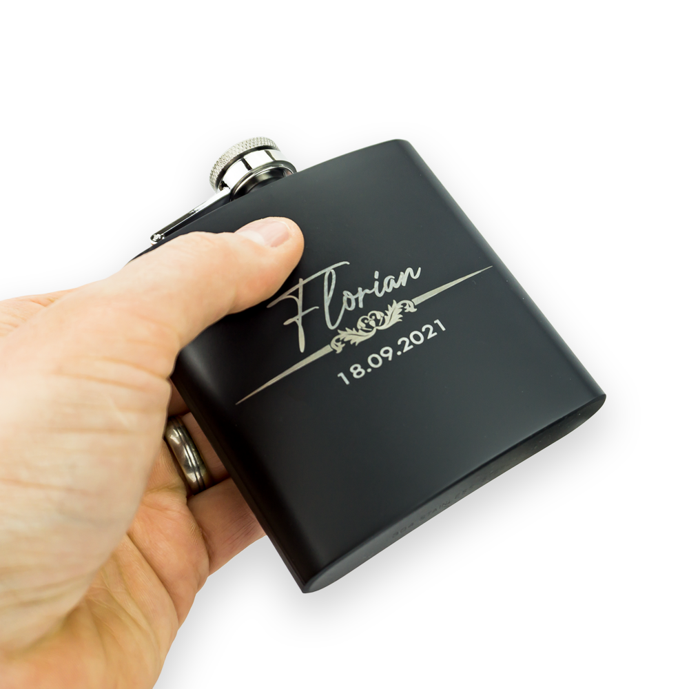 Flachmann mit Gravur