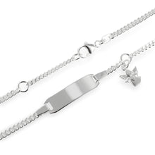 Lade das Bild in den Galerie-Viewer, Taufarmband mit Schutzengel Anhänger • Taufkette • Personalisiert / Graviert • Echt Silber • Für Baby und Kind

