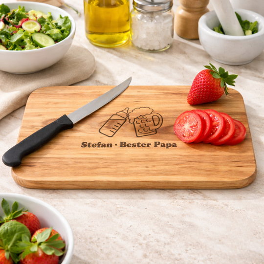 Brett 2: Frühstücksbrett mit Gravur