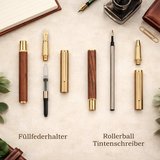 Füller mit Gravur - Demontiert