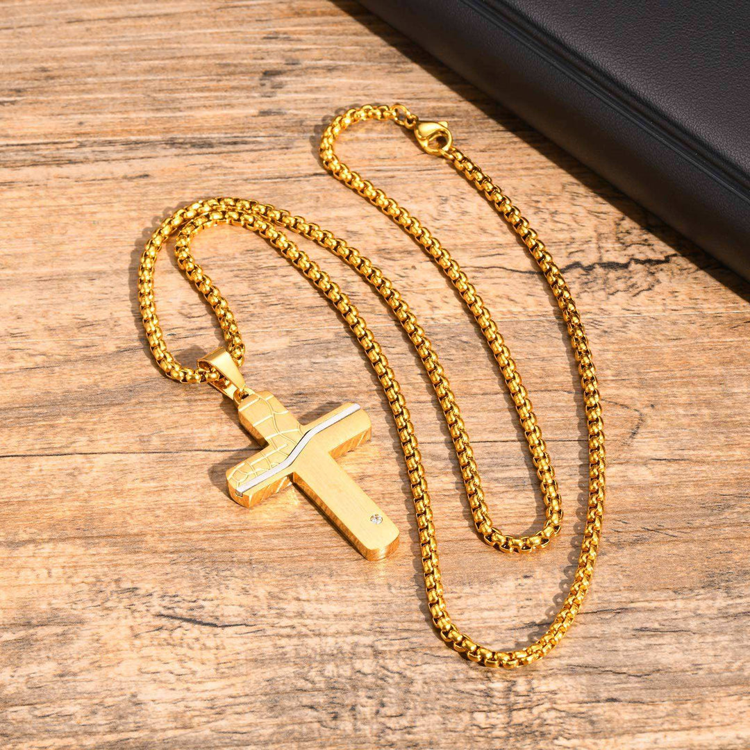 Herrenkette mit Gravur - Personalisierte Männerkette Gold