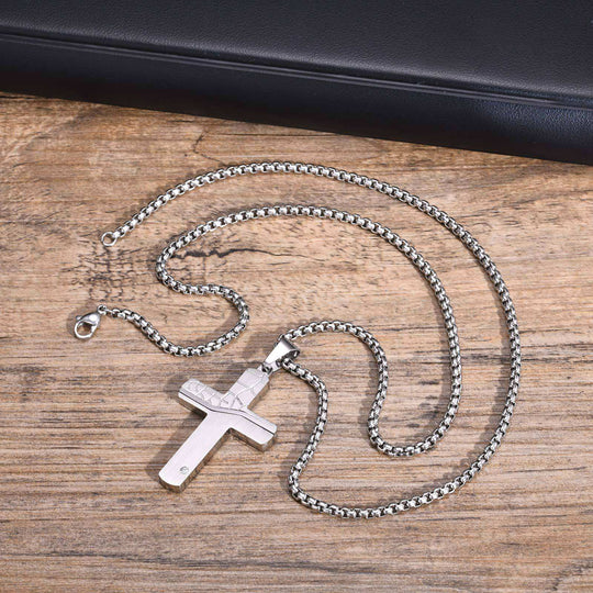 Herrenkette mit Gravur - Personalisierte Männerkette Silber