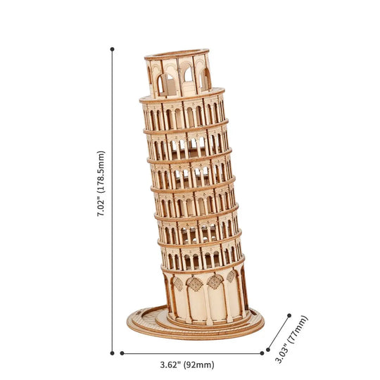 Holzbausatz Schiefer Turm von Pisa HOLZZEUG