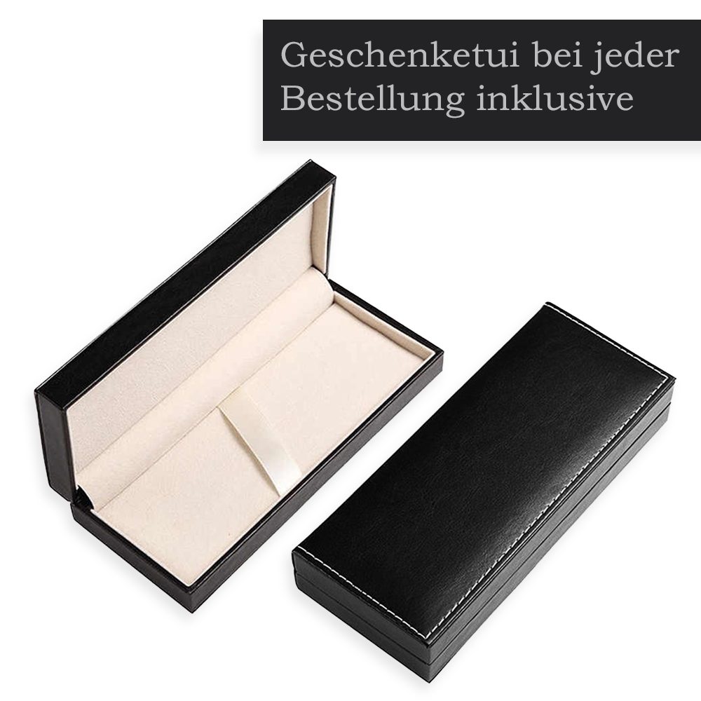 Etui für Füller mit Gravur aus Rosenholz mit Alukappe