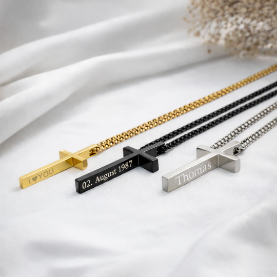 Männerkette mit Gravur - Gravierte Halskette