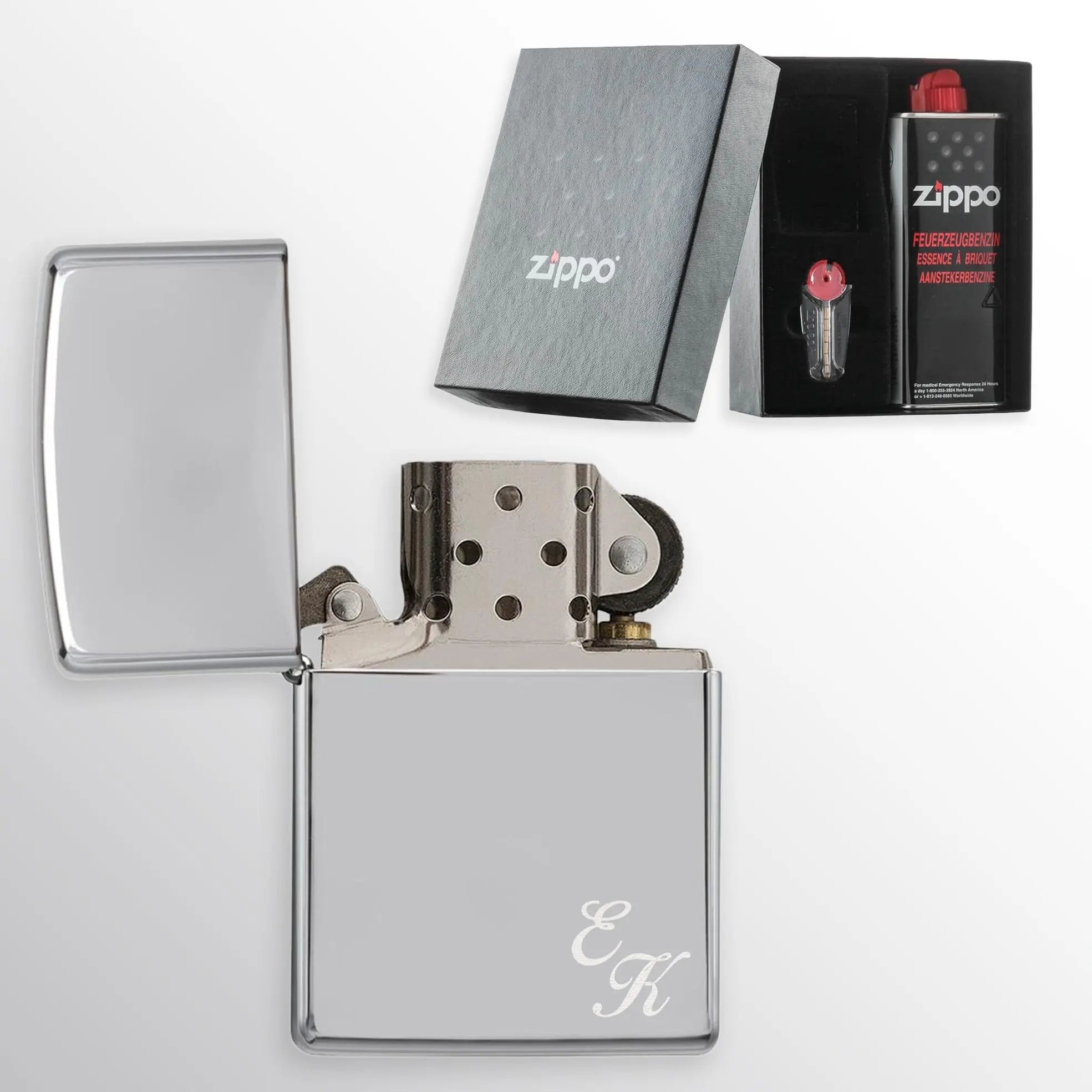 Personalisiertes ZIPPO Feuerzeug • Chrome High Polished