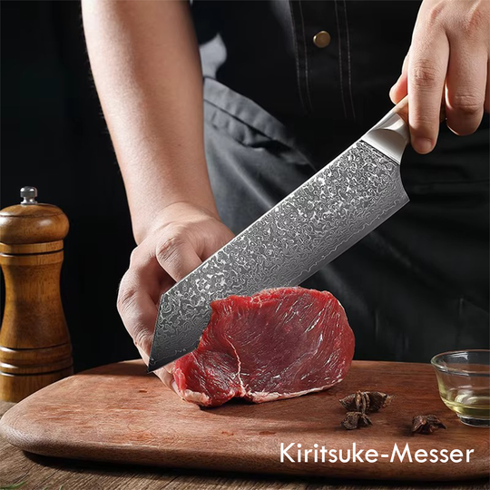 Personalisierte Damastmesser mit Gravur - Kiritsuke Messer