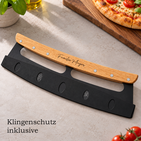 Personalisierter Pizzaschneider mit Gravur  - Klinenschutz