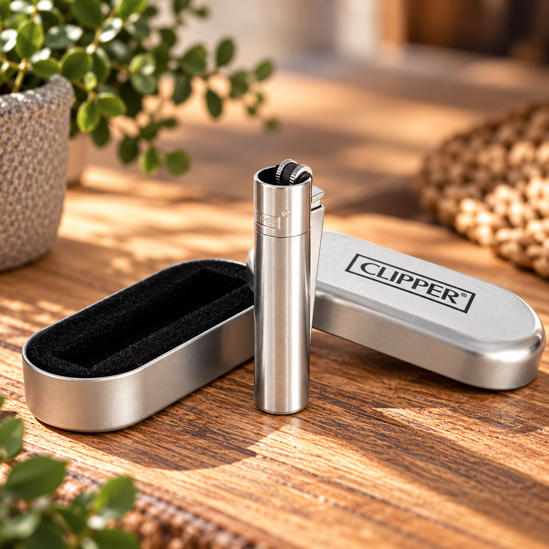 Personalisiertes Clipper Feuerzeug - Silber
