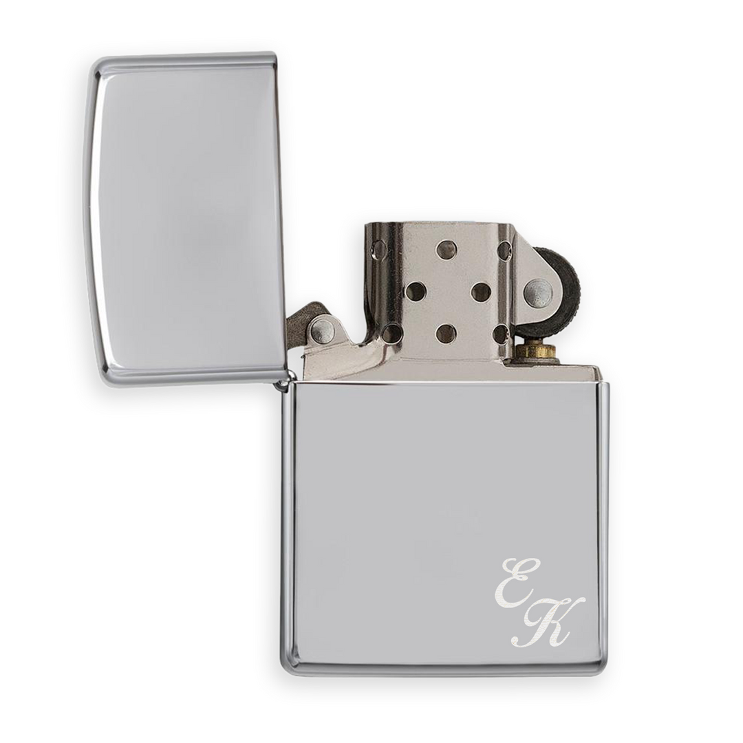 Zippo Chrome high polished mit Gravur