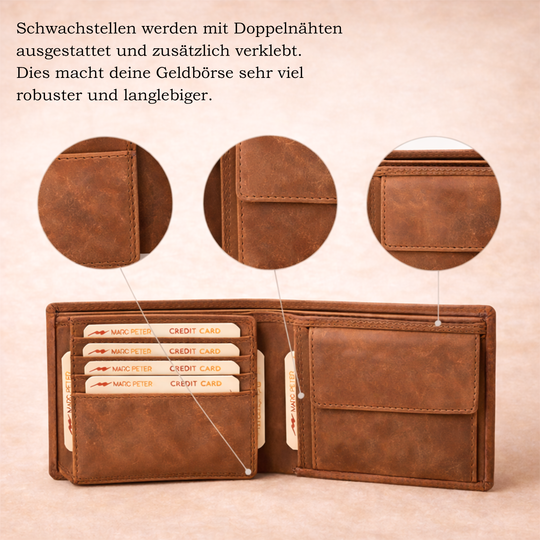 Geldbörse mit Gravur von HOLZZEUG - Details 1