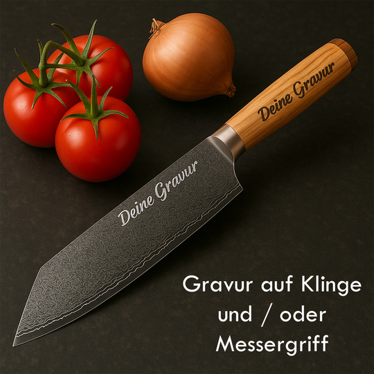 Personalisiertes Damastmesser von HOLZZEUG